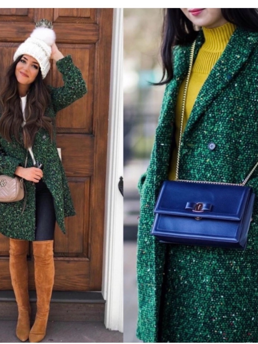JCrew Daphne topcoat size 0P Green